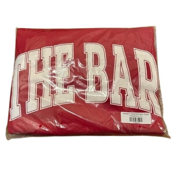 NWT The BAR Varsity Crewneck in Ruby Red - Picture 4 of 4